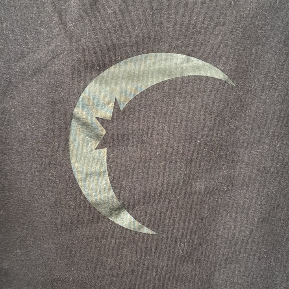 ZYIA active black crop tee. Women’s medium. Moon logo - Picture 2 of 4